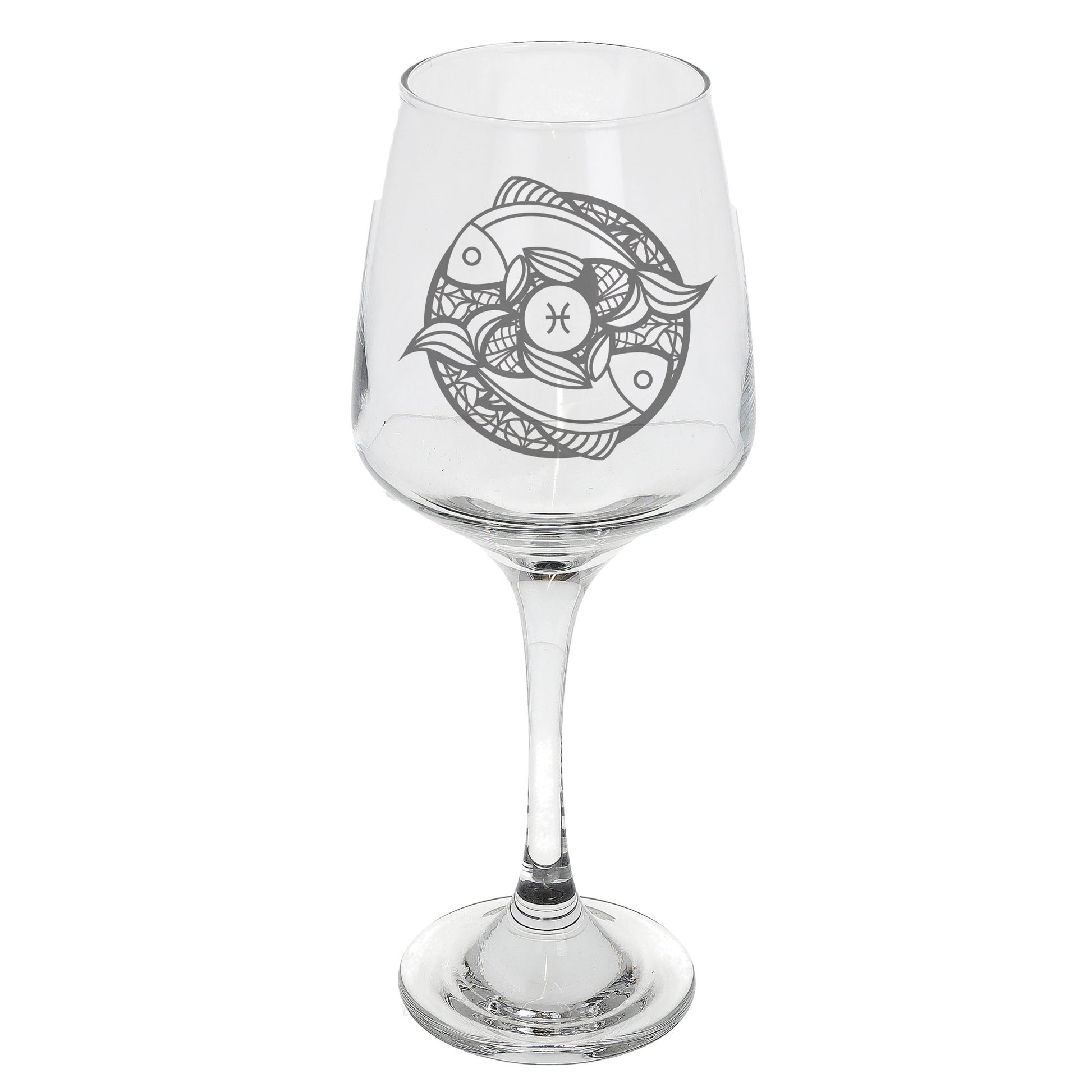 Pisces Zodiac Engraved Wine Glass  - Always Looking Good -   