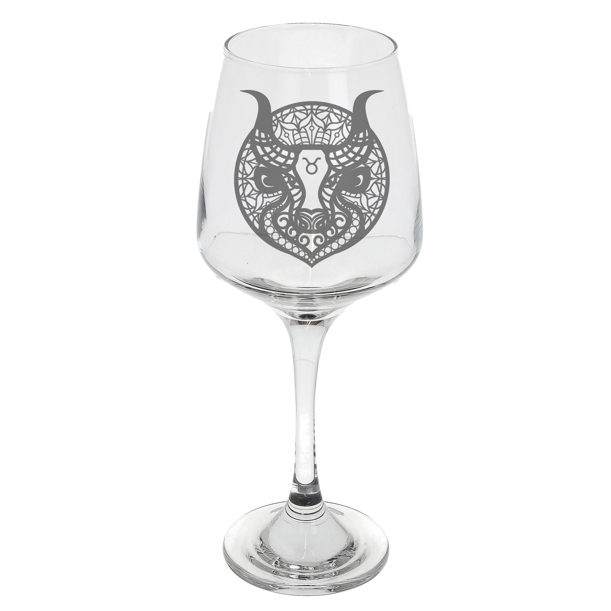 Taurus Zodiac Engraved Wine Glass  - Always Looking Good -   