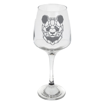 Panda Engraved Wine Glass  - Always Looking Good -   