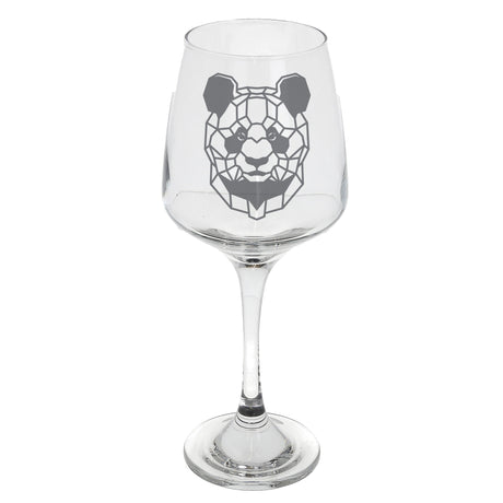 Panda Engraved Wine Glass  - Always Looking Good -   