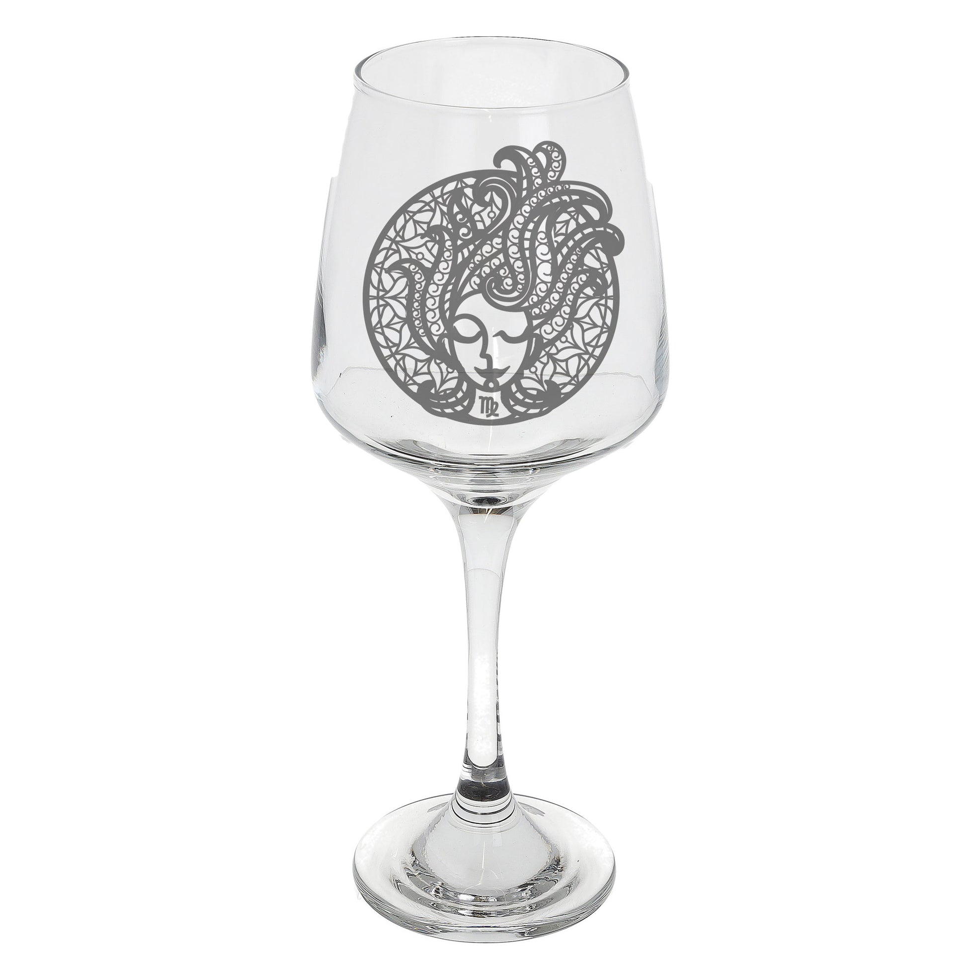 Virgo Zodiac Engraved Wine Glass  - Always Looking Good -   