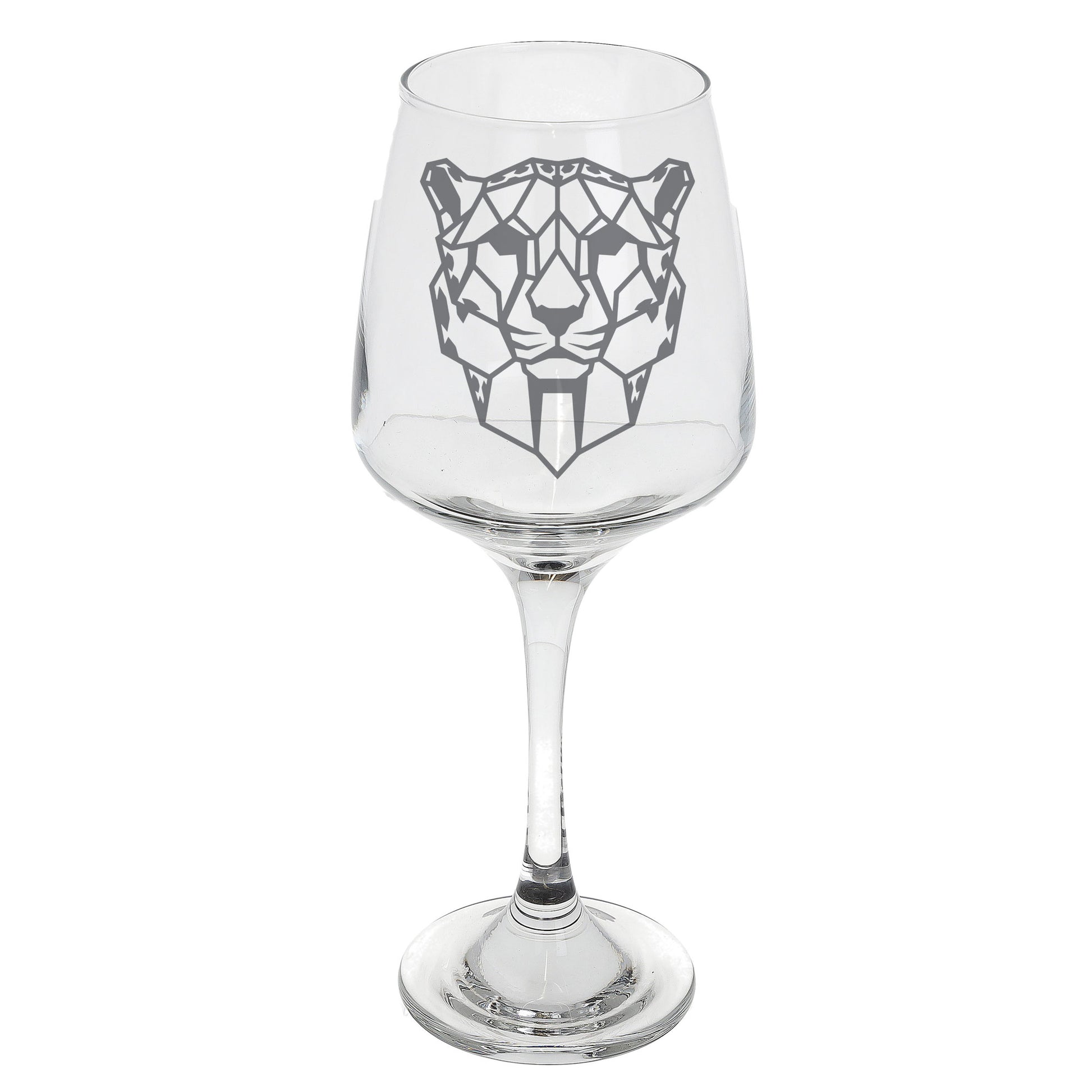 Cheetah Engraved Wine Glass  - Always Looking Good -   