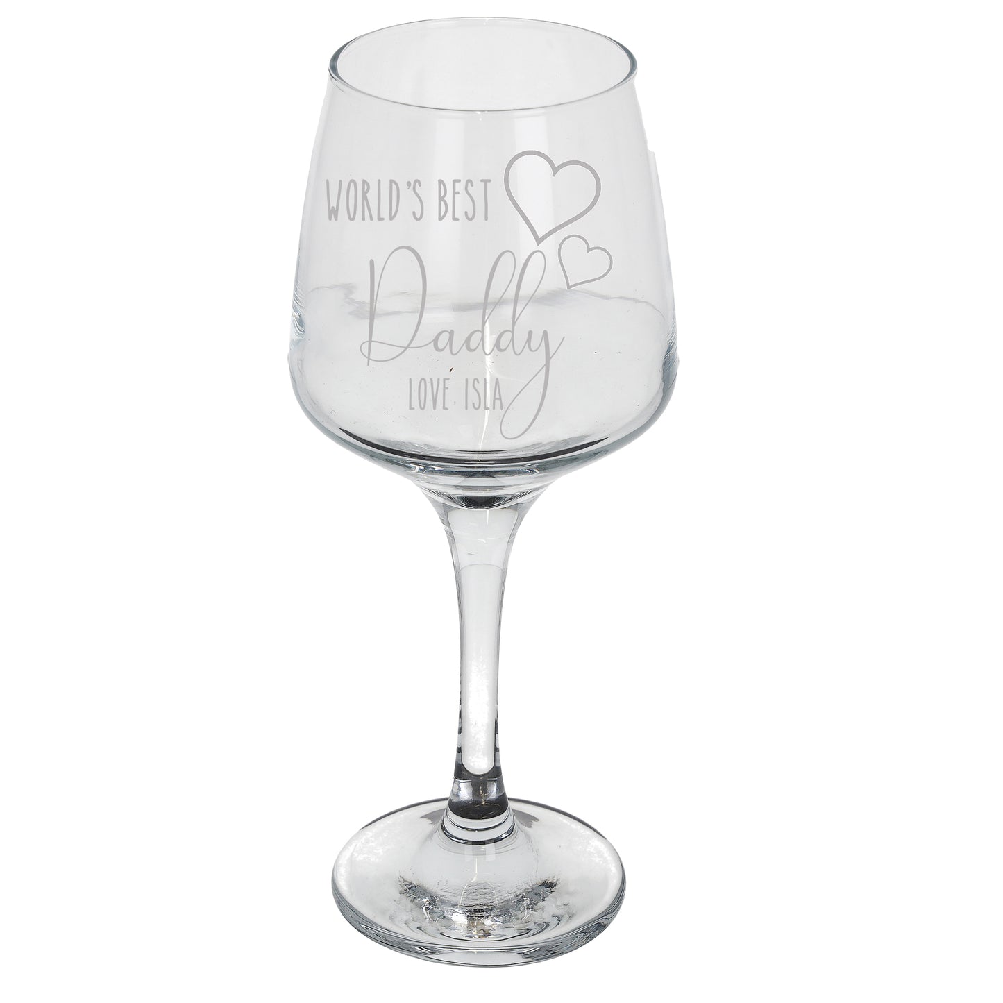 Personalised Engraved World's Best Wine Glass