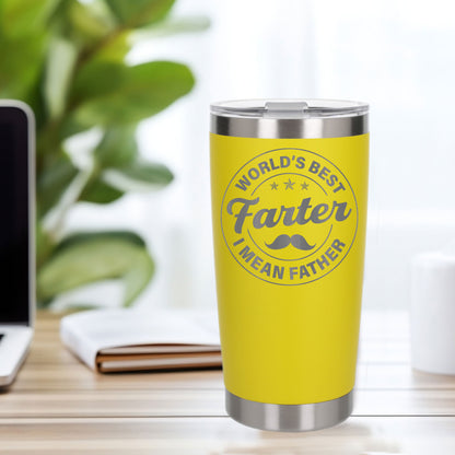 Personalised Best Farter I Mean Father Thermal Cup for Birthday Present