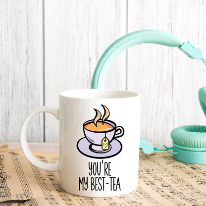 “Best-Tea” Engraved Personalised Birthday Mug For Besties

