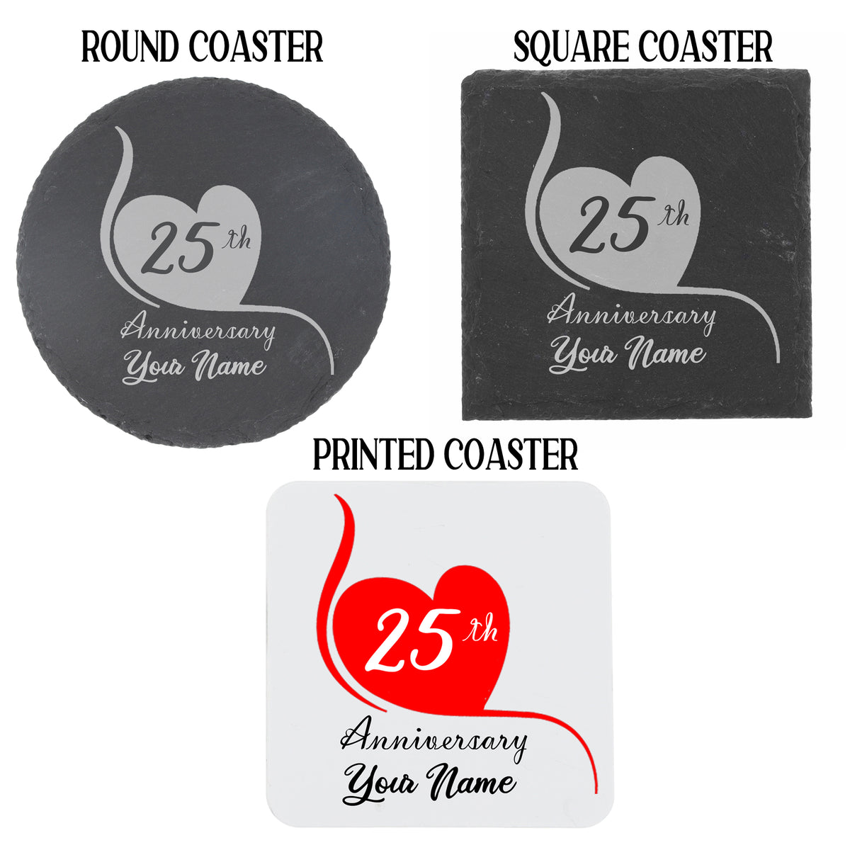 Engraved Wedding Anniversary - ANY YEAR Personalised Wine Glass Gift Set