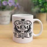 Vintage World's Greatest Personalised Ceramic Mug – Any Relative or Name