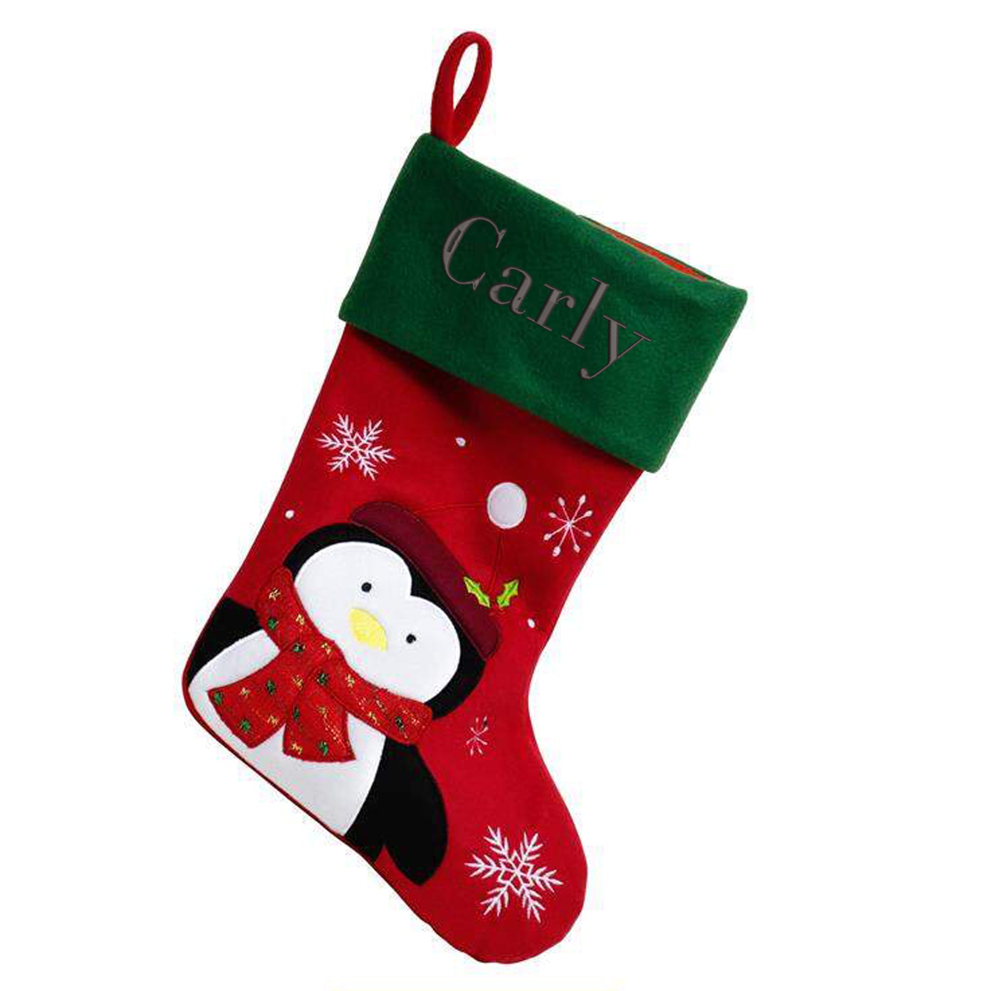 Personalised Embroidered Large Christmas Red Santa Sack and/or Stocking  - Always Looking Good -   