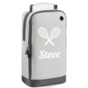 Personalised Tennis Bag For Shoe with Design & Name - Always Looking Good - Orange   - Always Looking Good - Ice Silver  