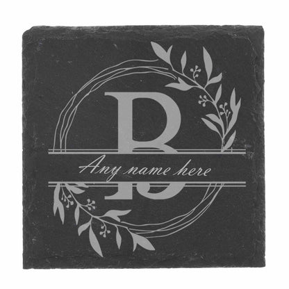 Personalised Engraved Initial Monogram Gin Glass with Name