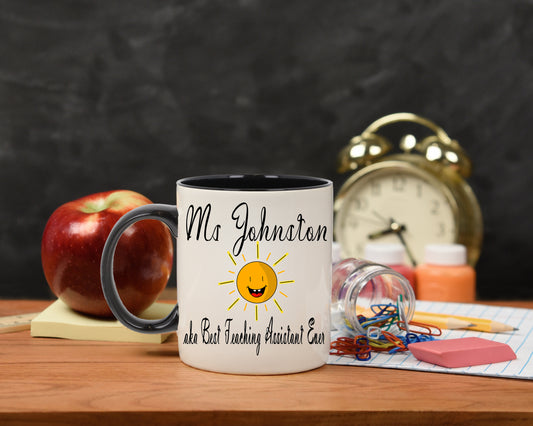 Personalised Best Teaching Assistant Mug and/or Coaster Gift  - Always Looking Good -   