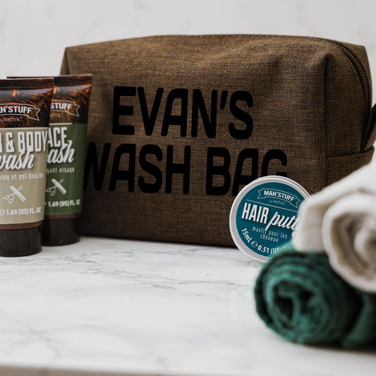 Personalised Men's Filled Wash Bag Gift Set  - Always Looking Good -   