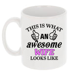 This Is What An Awesome [Your Text] Looks Like Personalised Ceramic Mug