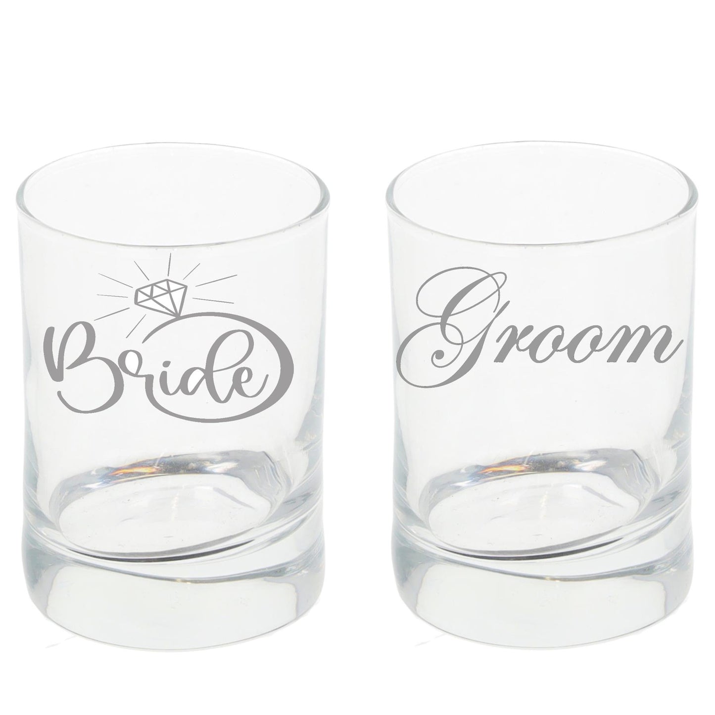 Personalised Engraved Bride & Groom Shot Glass Set  - Always Looking Good -   