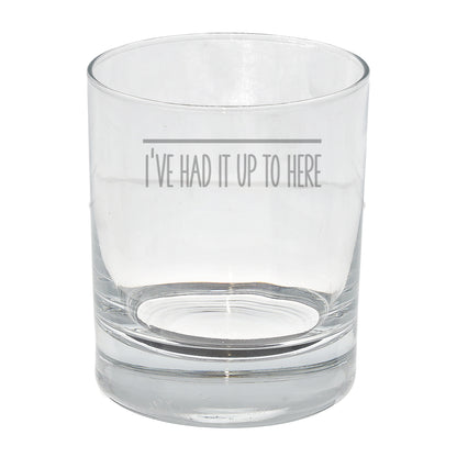 Engraved Funny Whisky Glass Bad Day Measurement Design  - Always Looking Good -   