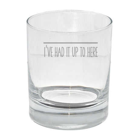 Engraved Funny Whisky Glass Bad Day Measurement Design  - Always Looking Good -   