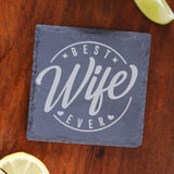 Best Wife Ever Engraved Wine Glass and/or Coaster Gift  - Always Looking Good -   Wine glass gift