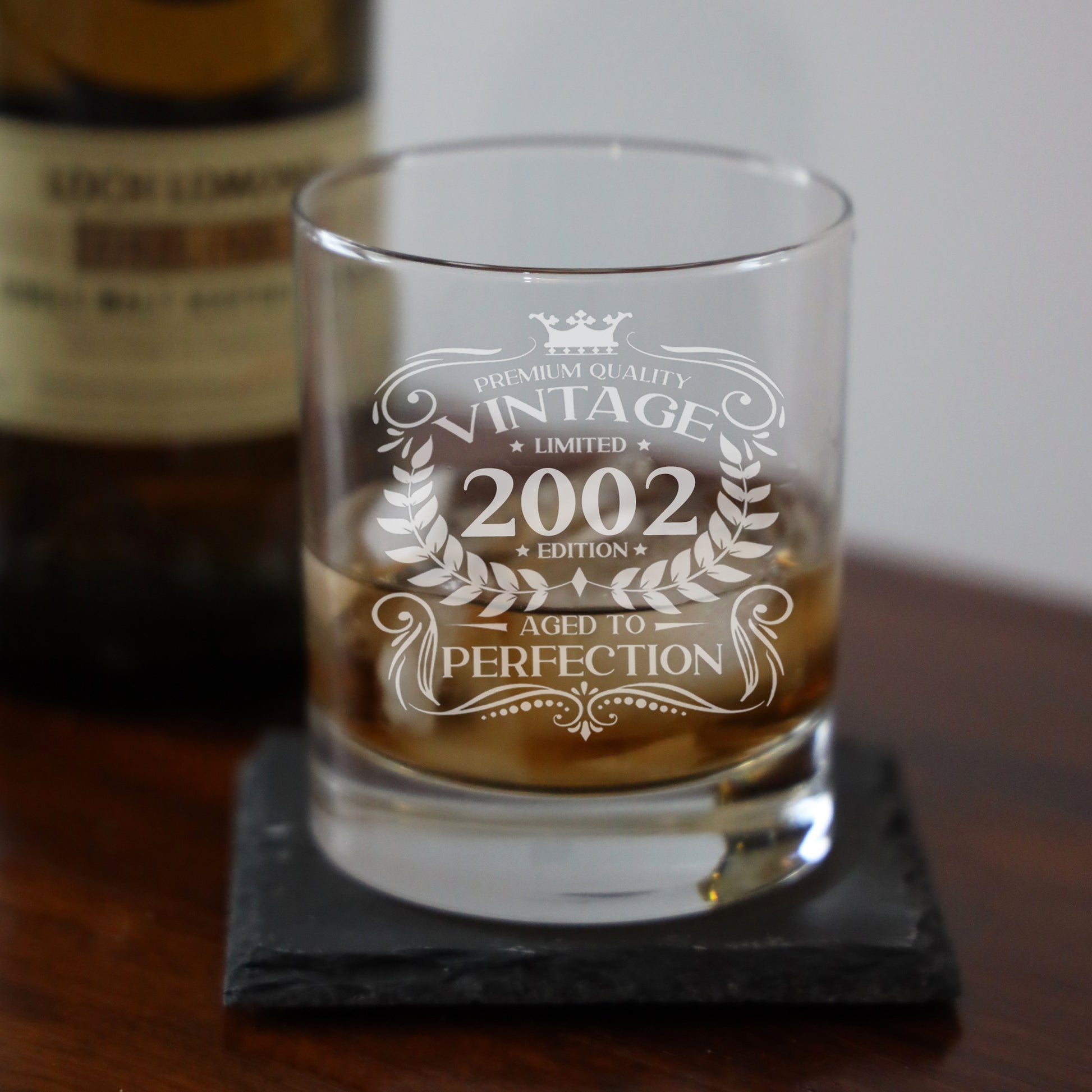 Vintage 2002 21st Birthday Engraved Whiskey Glass Gift  - Always Looking Good -   