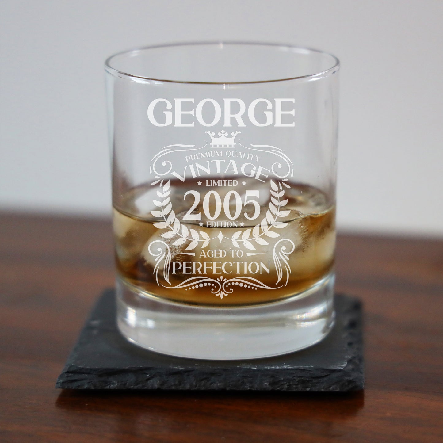 Vintage 2005 18th Birthday Engraved Whiskey Glass Gift  - Always Looking Good -   