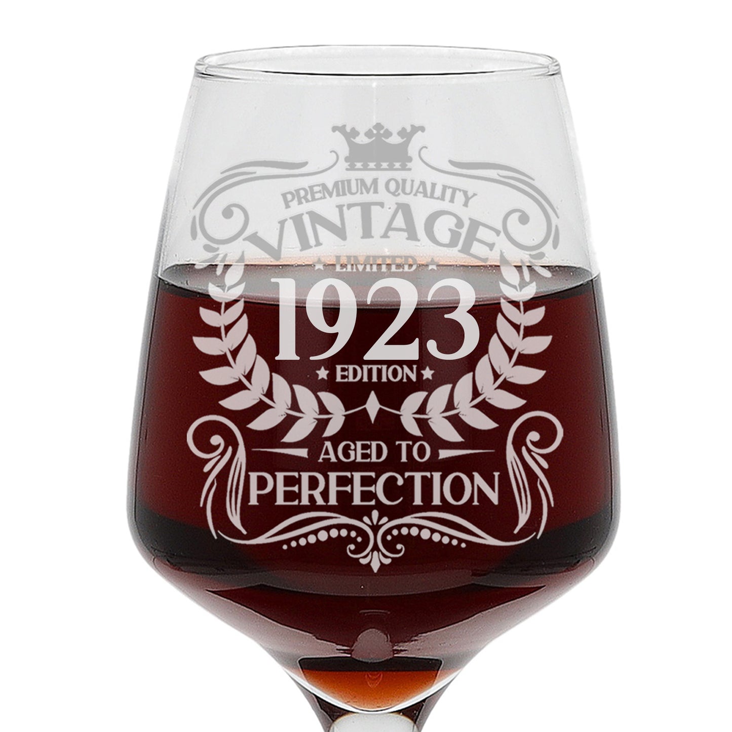 Vintage 1923 100th Birthday Engraved Wine Glass Gift  - Always Looking Good -   