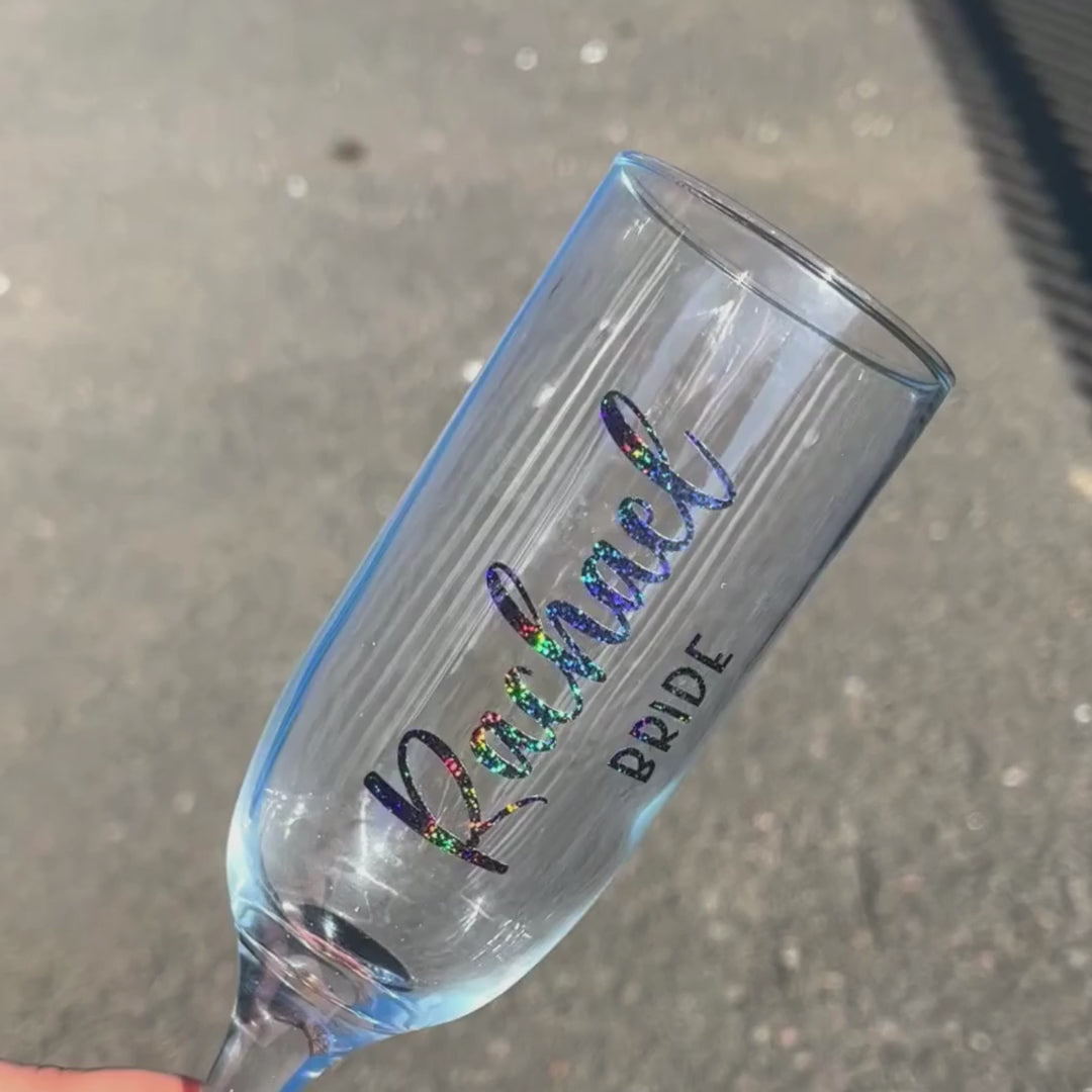 Personalised Champagne Flutes For Wedding Party