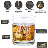 Best Wife Ever Engraved Whisky Glass and/or Coaster  - Always Looking Good -   Whisky Glass Gift