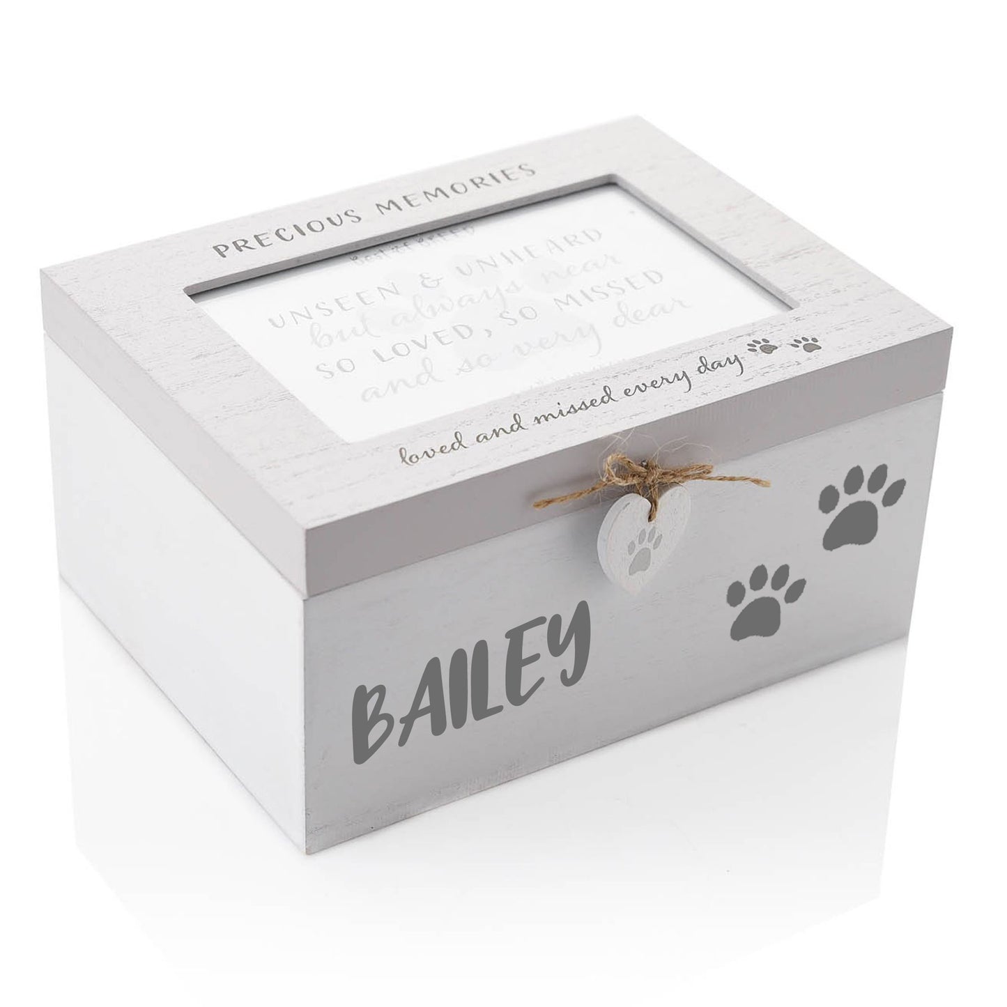 Personalised Pet Photo Memorial Wooden Keepsake Box for Cats Dogs & Pets  - Always Looking Good -   