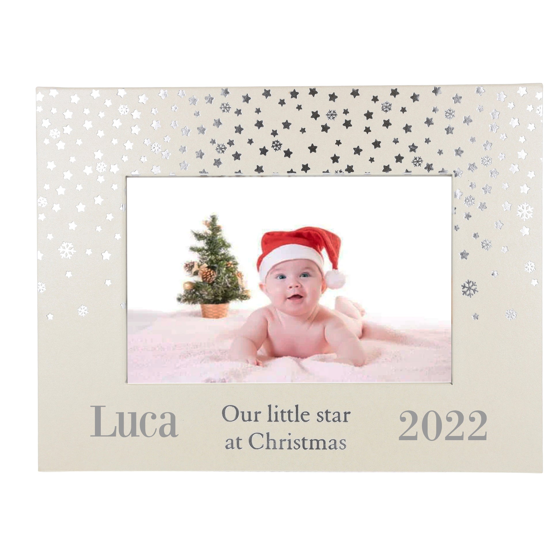 Personalised Christmas Keepsake Memory Baby Box and Photo Frame  - Always Looking Good -   