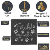 Engraved "Fetch My Wine" Design Wine Glass and/or Coaster Gift  - Always Looking Good -   