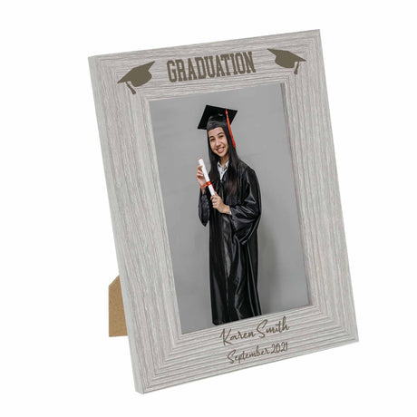 Personalised Graduation Photo Frame – Custom Name Wooden Gift  - Always Looking Good -   