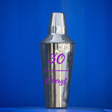 Personalised 30th Birthday Cocktail Shaker & Pina Colada Glass Gift Set  - Always Looking Good -   