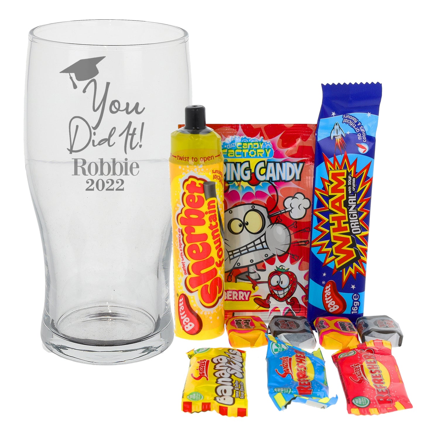 Personalised Engraved Graduation Pint Glass  - Always Looking Good -   