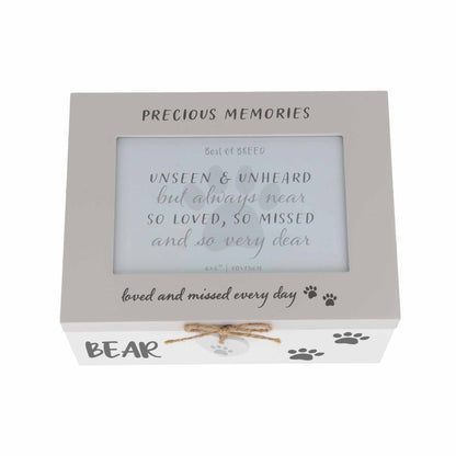 Personalised Pet Photo Memorial Wooden Keepsake Box for Cats Dogs & Pets  - Always Looking Good -   