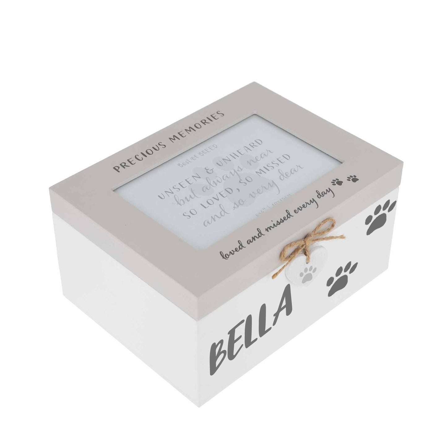 Personalised Pet Photo Memorial Wooden Keepsake Box for Cats Dogs & Pets  - Always Looking Good -   