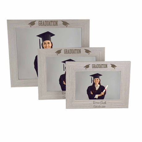 Personalised Graduation Photo Frame – Custom Name Wooden Gift  - Always Looking Good -   