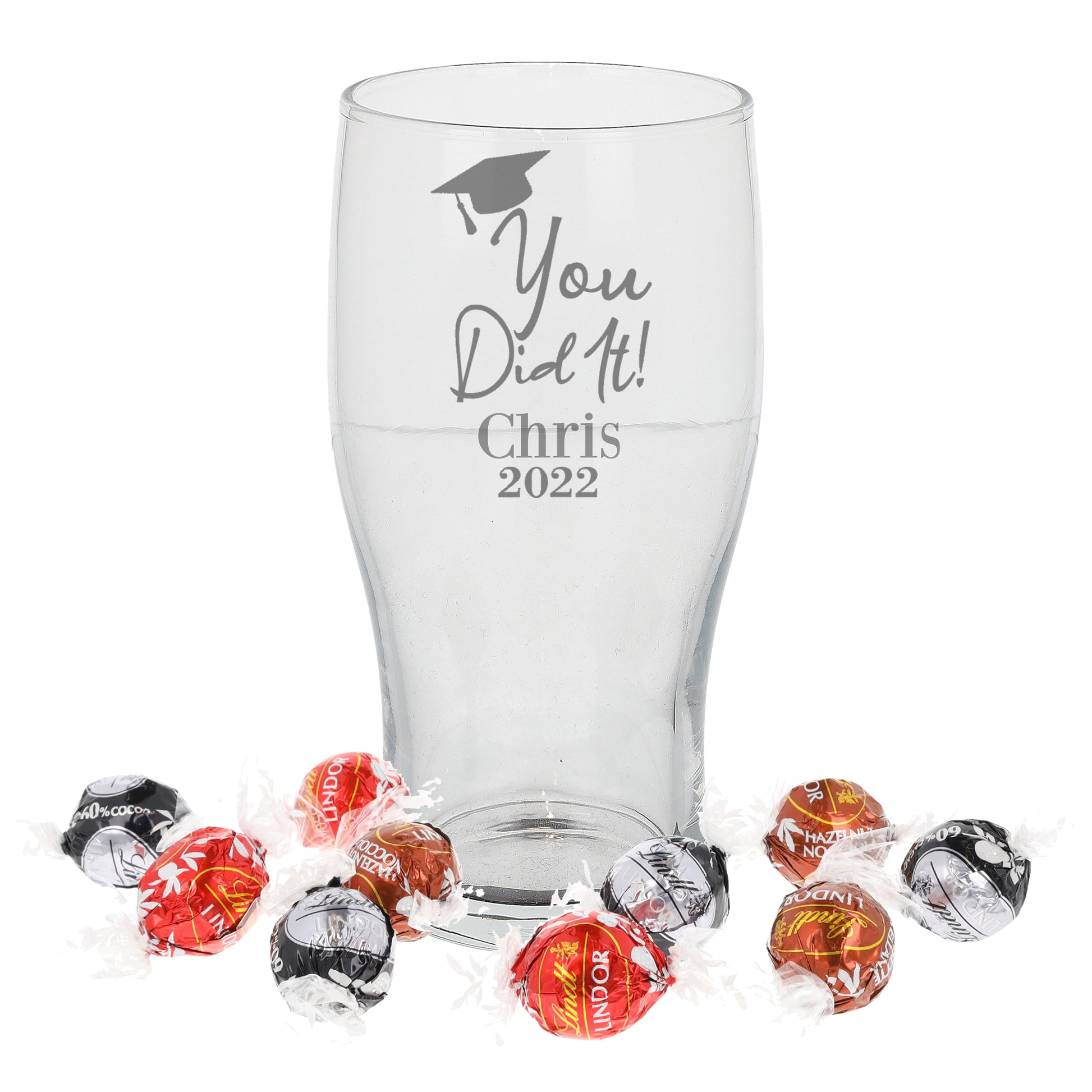 Personalised Engraved Graduation Pint Glass  - Always Looking Good -   