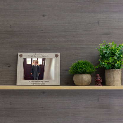 Personalised First Day at School Wooden Photo Frame  - Always Looking Good -   