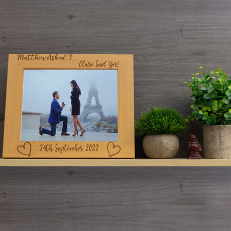 Personalised Engraved Engagement Photo Frame  - Always Looking Good -   