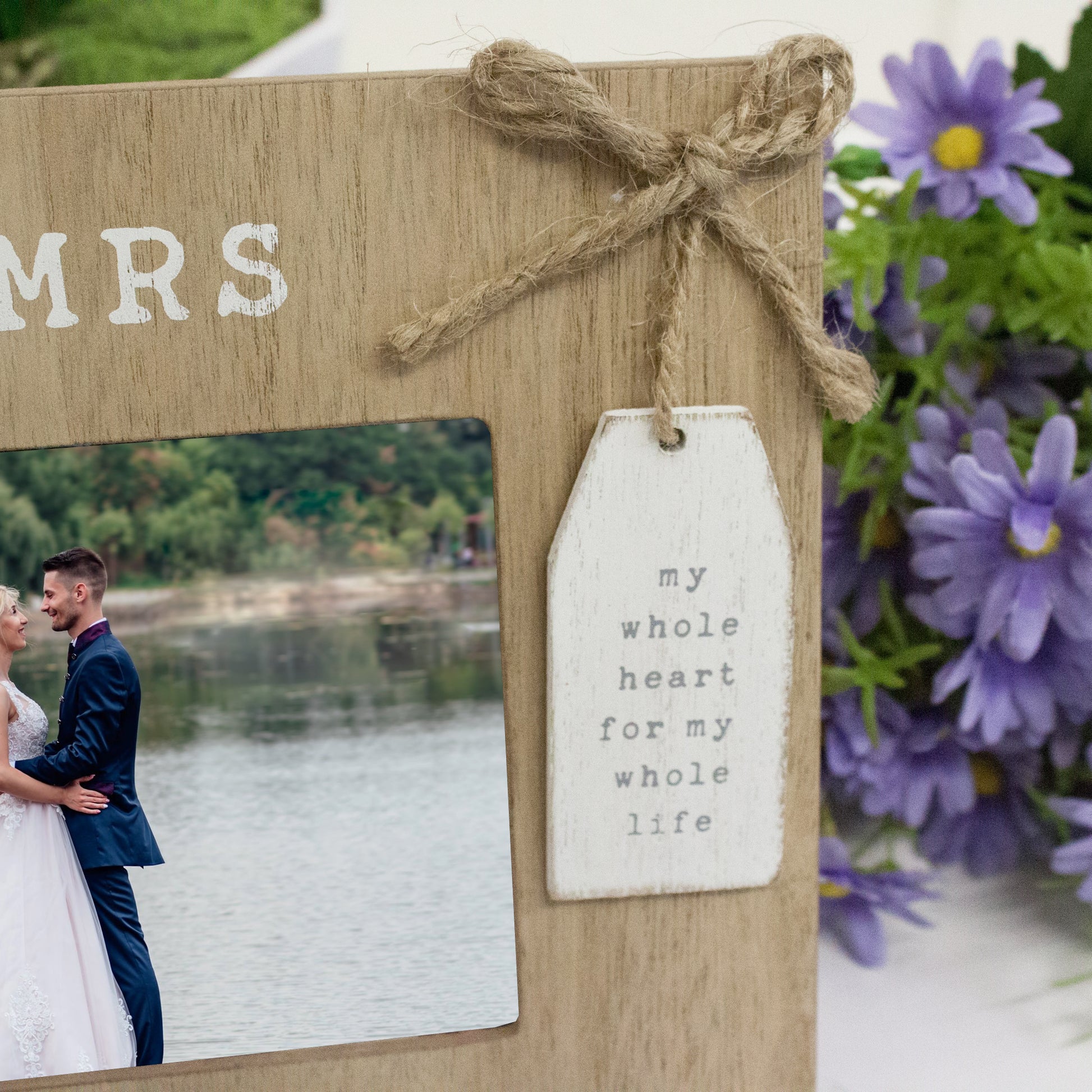 Personalised Mr & Mrs Wedding Photo Frame  - Always Looking Good -   