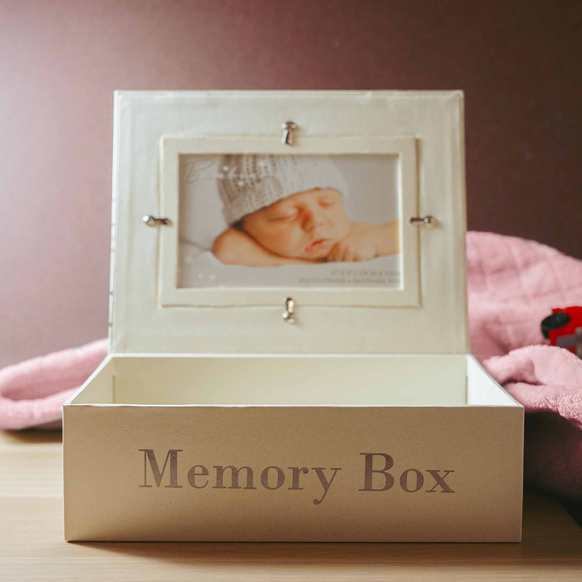 Personalised Christmas Keepsake Memory Baby Box and Photo Frame  - Always Looking Good -   