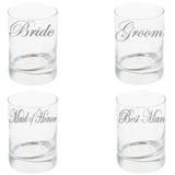Personalised Engraved Bridal Party Shot Glass Set x4  - Always Looking Good -   