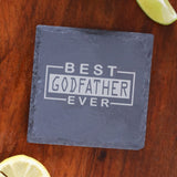 Best Godfather Ever Engraved Whisky Glass and/or Coaster Gift  - Always Looking Good -   godfather gift 
