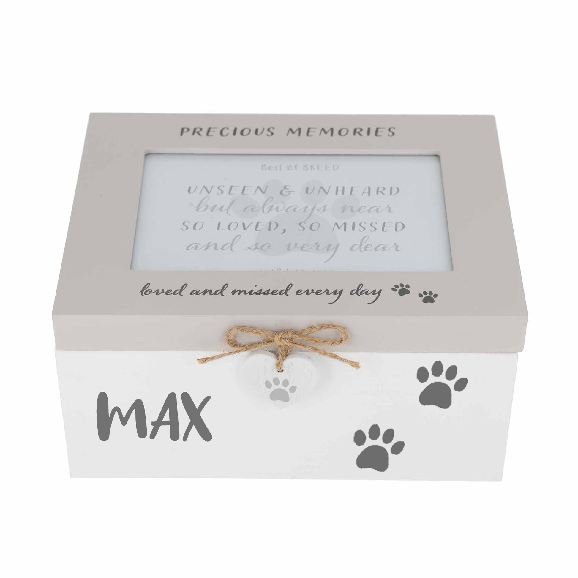 Personalised Pet Photo Memorial Wooden Keepsake Box for Cats Dogs & Pets  - Always Looking Good -   