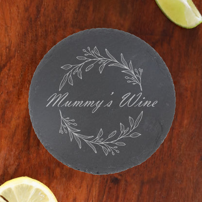 New Parents Gift - Mummy and Daddy's Engraved Wine Glass & Coaster - Always Looking Good -   