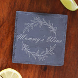 New Parents Gift - Mummy and Daddy's Engraved Wine Glass & Coaster - Always Looking Good -   