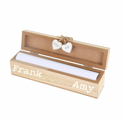Personalised Wedding Certificate Box – Keepsake Gift  - Always Looking Good -   