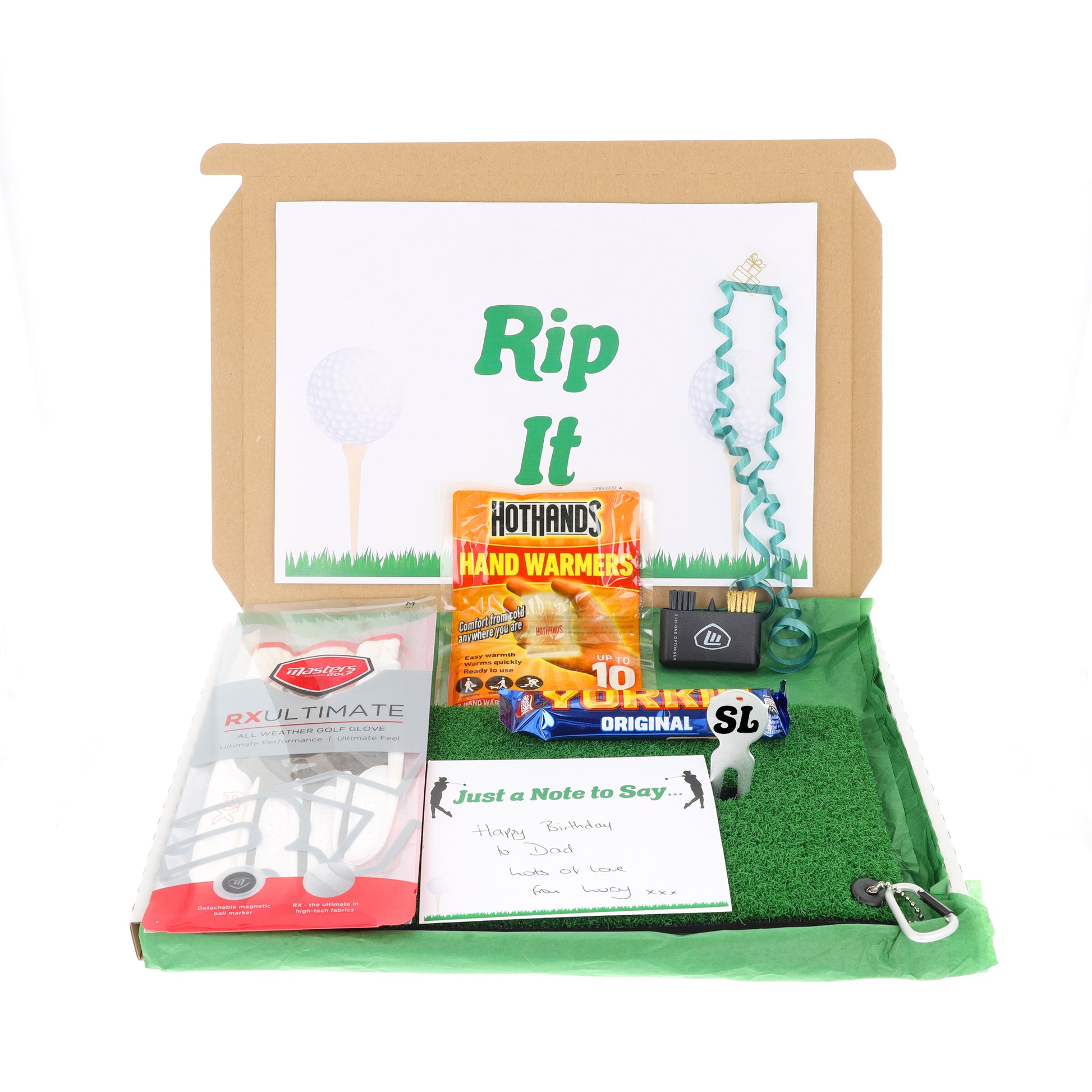 Golf Lover Gift Box with Golf Glove Letterbox Kit  - Always Looking Good -   