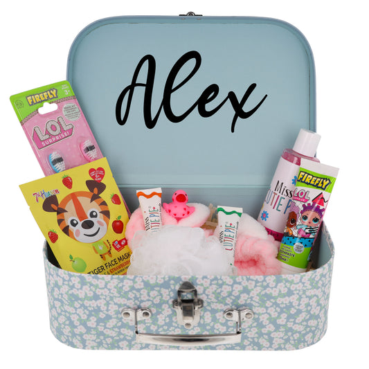 Personalised Storage Suitcase Filled Kids Gift Set  - Always Looking Good -   