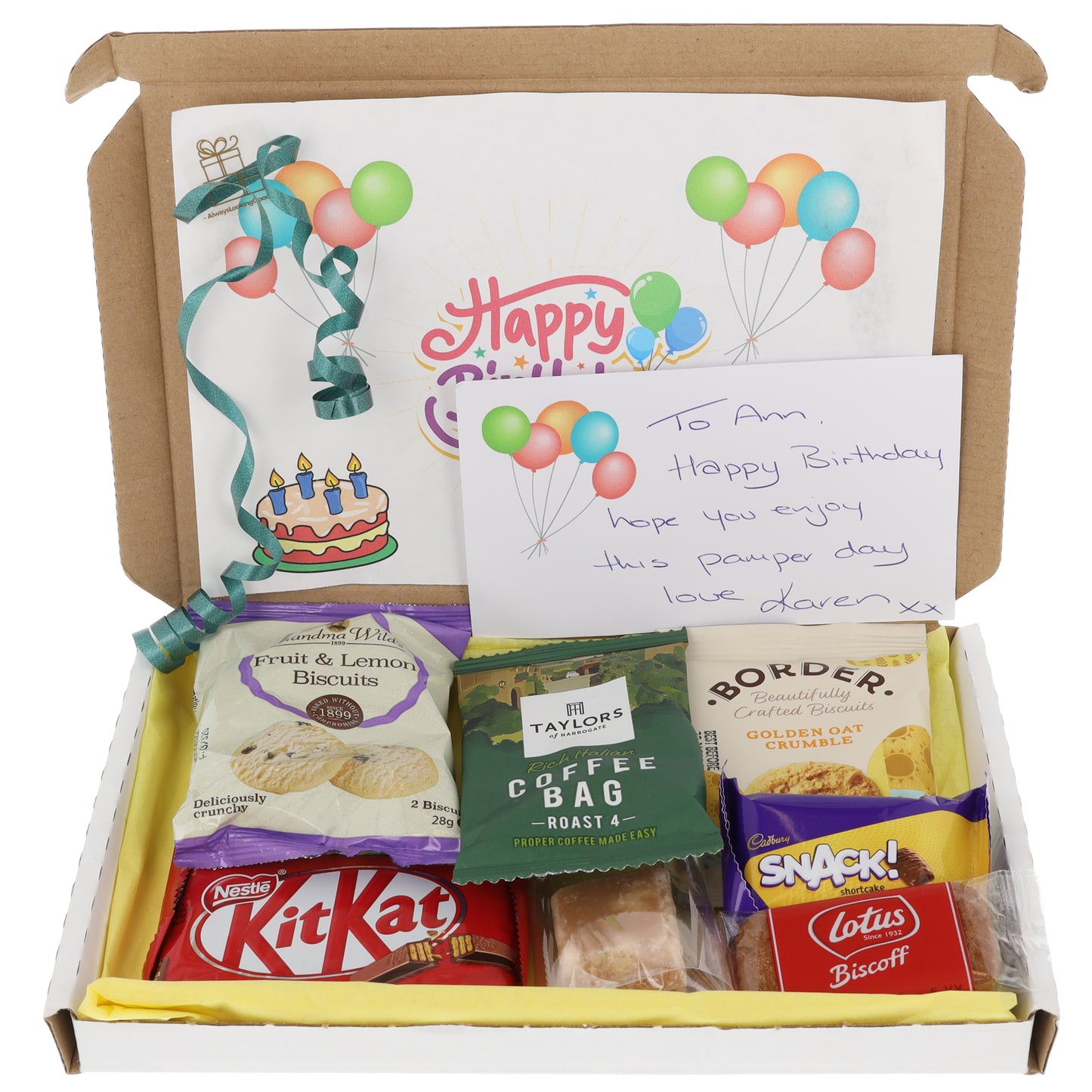 Afternoon Coffee & Biscuit Hamper Letterbox Gift Box  - Always Looking Good -   