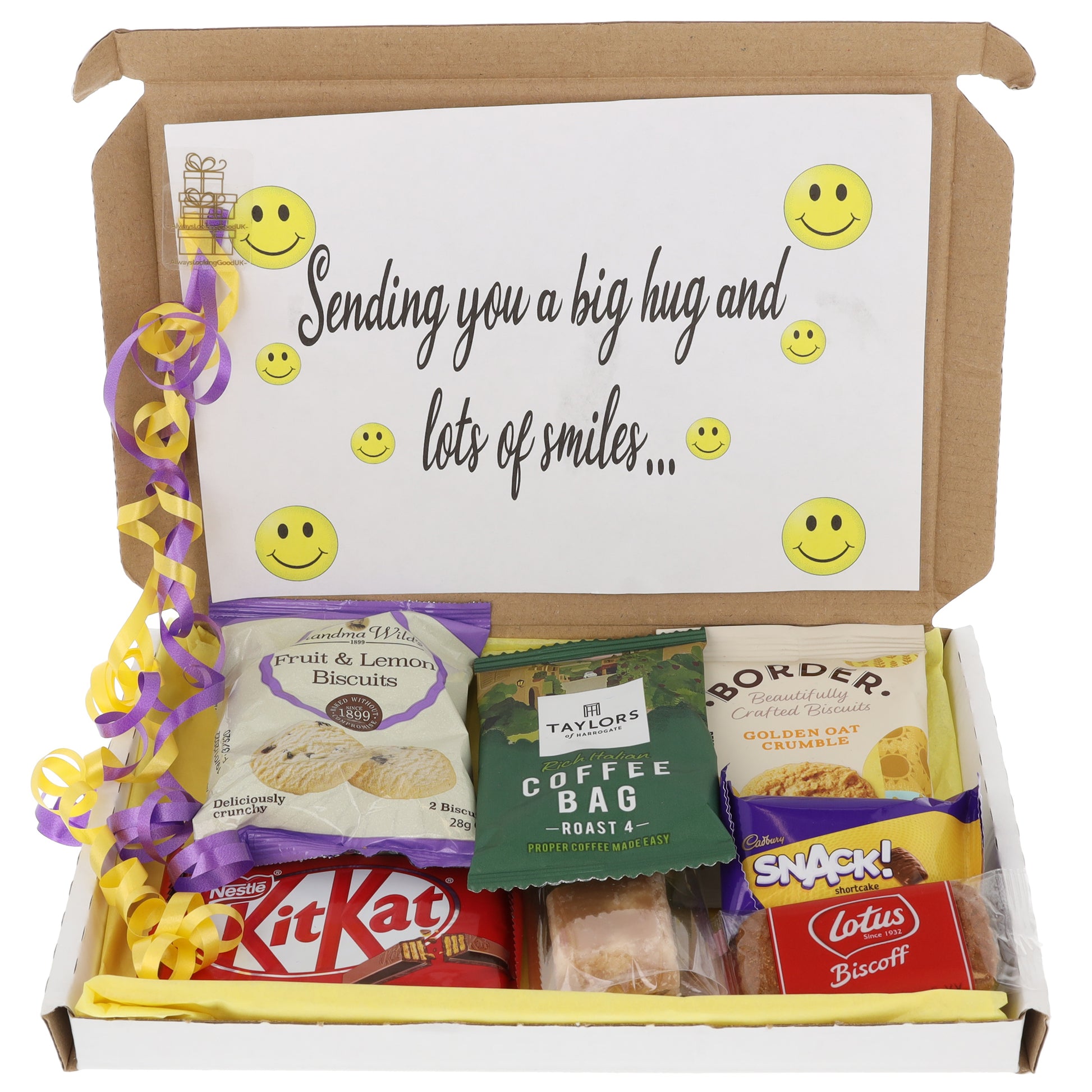 Afternoon Coffee & Biscuit Hamper Letterbox Gift Box  - Always Looking Good -   